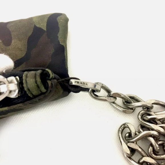 AUTHENTIC PRADA CAMOUFLAGE CHAIN POUCH /A2404 - Picture 7 of 12